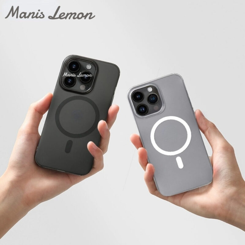 Manis Lemon Air Colors Magnetic Case for iPhone 16 15 14 13 12 Pro Max Plus แม่เหล็ก ซองใส่โทรศัพท์ เคส สำหรับ ไอโฟน